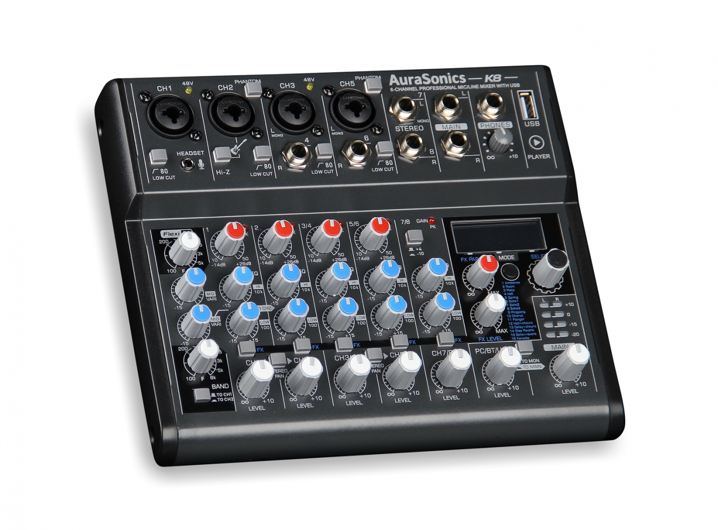 AuraSonics K8 компактный микшерный пульт в Горно-Алтайске