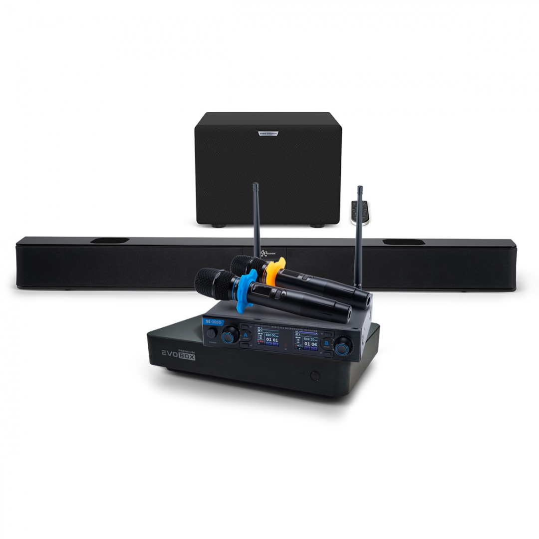 Hi-End караоке-система EVOBOX Premium + EvoSoundBar (саундбар с караоке) в Горно-Алтайске