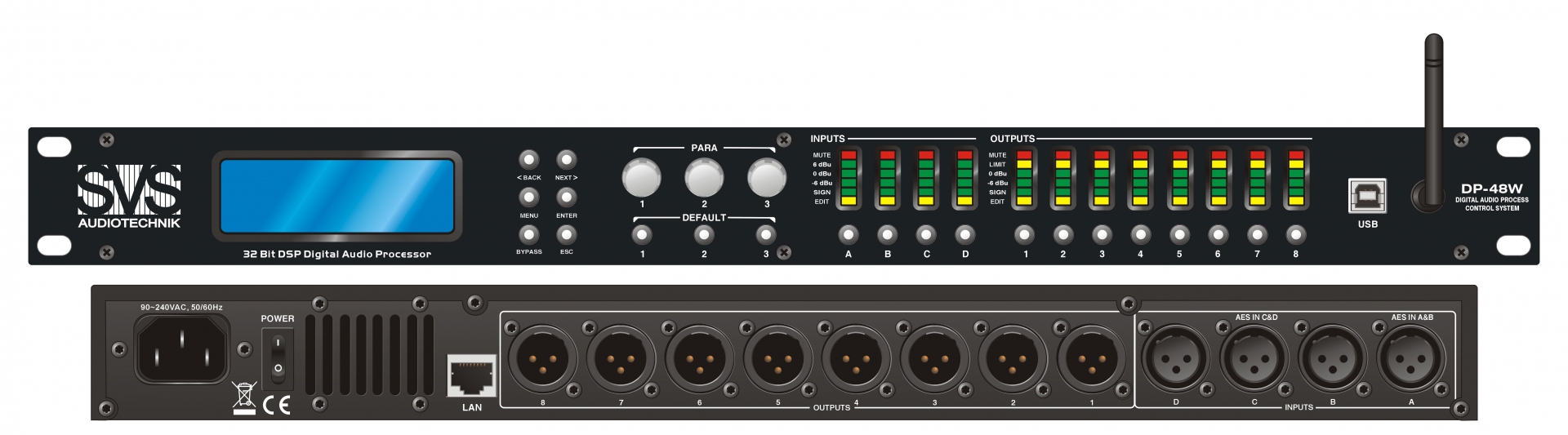 SVS Audiotechnik DP-48W Цифровой процессор: 4 входа 8 выходов в Горно-Алтайске