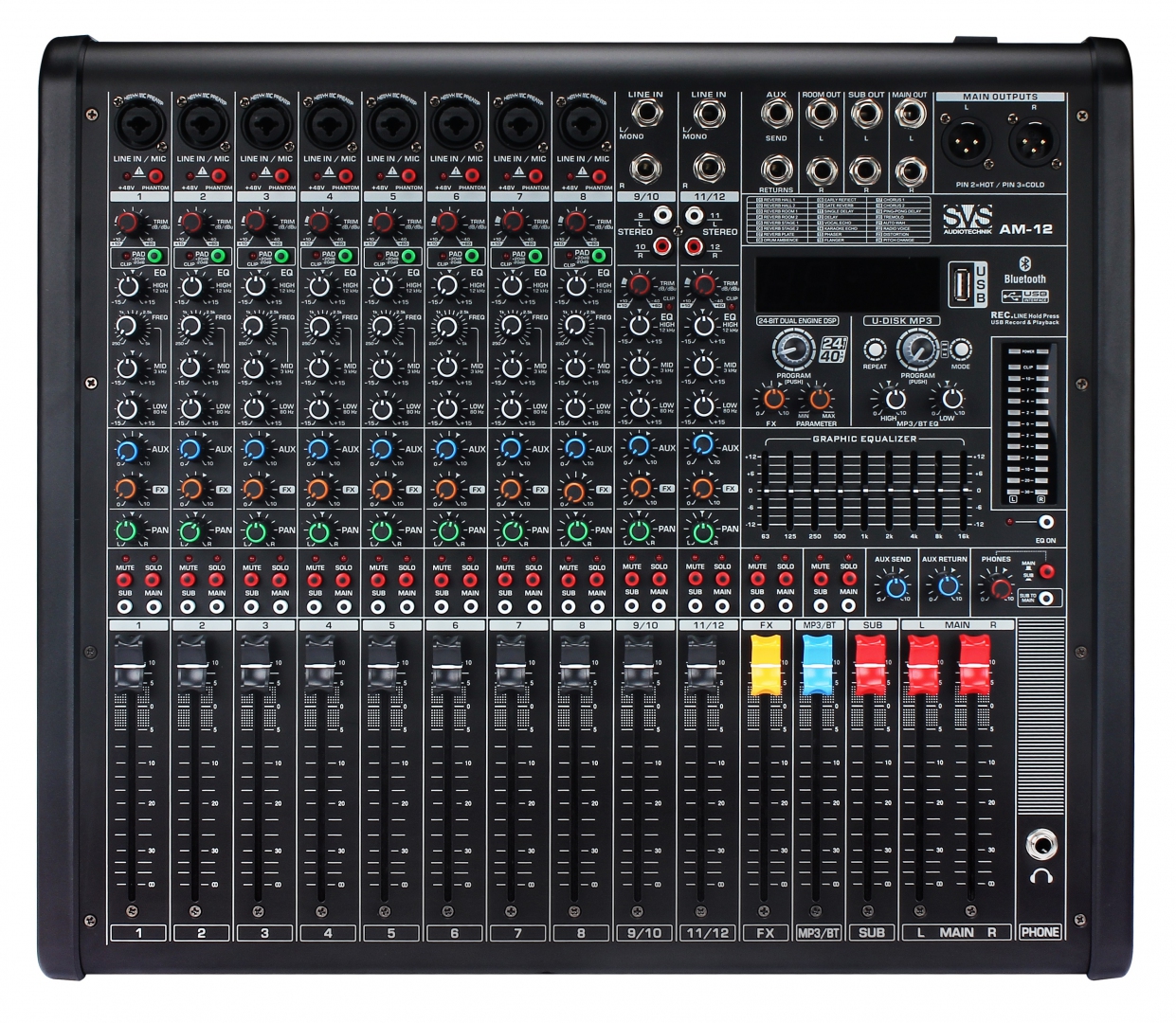 SVS Audiotechnik mixers AM-12 Микшерный пульт аналоговый, 12-канальный в Горно-Алтайске